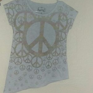 Grey peace sign